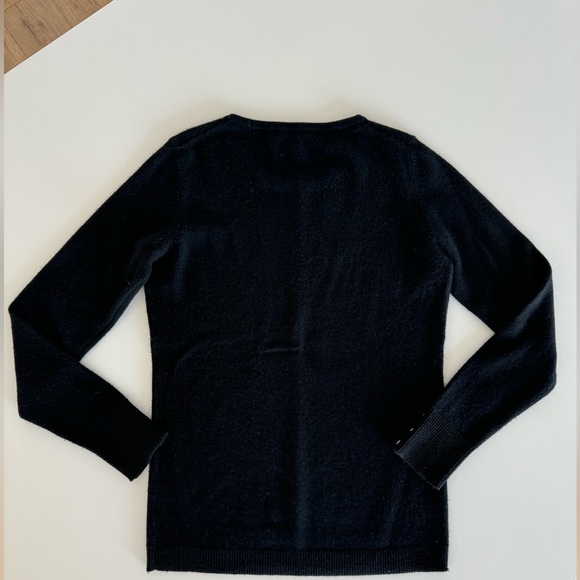Talbots 100% Cashmere Button Cuff Sweater - Picture 5 of 6